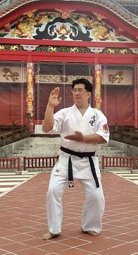 Children doing kumite